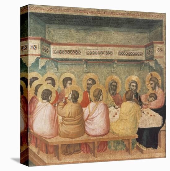 The Last Supper-Giotto di Bondone-Stretched Canvas