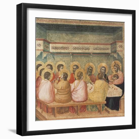 The Last Supper-Giotto di Bondone-Framed Premium Giclee Print