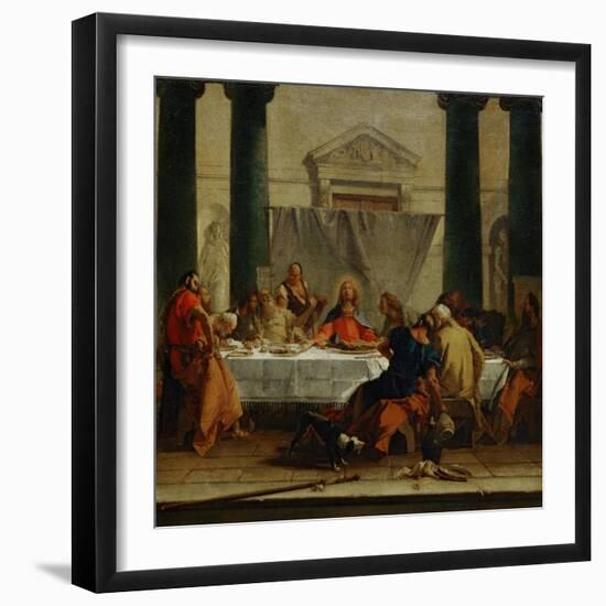 The Last Supper-Giovanni Battista Tiepolo-Framed Premium Giclee Print