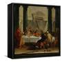 The Last Supper-Giovanni Battista Tiepolo-Framed Stretched Canvas