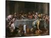 The Last Supper-Agostino Carracci-Stretched Canvas