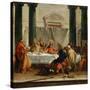 The Last Supper-Giambattista Tiepolo-Stretched Canvas