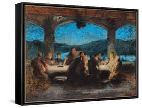 The Last Supper-Jean Alexandre Joseph Falguiere-Framed Stretched Canvas