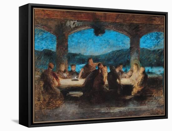 The Last Supper-Jean Alexandre Joseph Falguiere-Framed Stretched Canvas