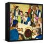 The Last Supper-Clive Uptton-Framed Stretched Canvas