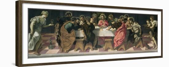 The Last Supper-Jacopo Robusti Tintoretto-Framed Premium Giclee Print