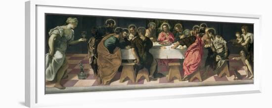 The Last Supper-Jacopo Robusti Tintoretto-Framed Premium Giclee Print