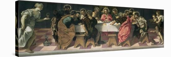 The Last Supper-Jacopo Robusti Tintoretto-Stretched Canvas