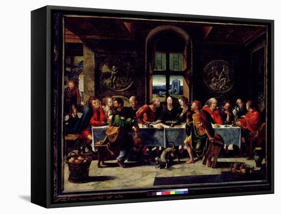 The Last Supper-Pieter Coecke van Aelst-Framed Stretched Canvas