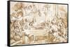 The Last Supper-Giandomenico Tiepolo-Framed Stretched Canvas