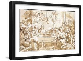 The Last Supper-Giandomenico Tiepolo-Framed Giclee Print