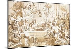 The Last Supper-Giandomenico Tiepolo-Mounted Giclee Print