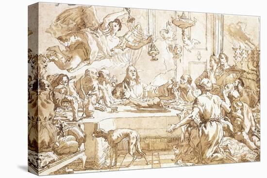 The Last Supper-Giandomenico Tiepolo-Stretched Canvas