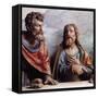 The Last Supper-Andrea Da Milano and Alberto Da Lodi-Framed Stretched Canvas