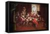 The Last Supper-Jacopo Robusti Tintoretto-Framed Stretched Canvas