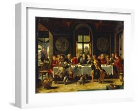 The Last Supper-Pieter Coecke van Aelst (Studio of)-Framed Giclee Print