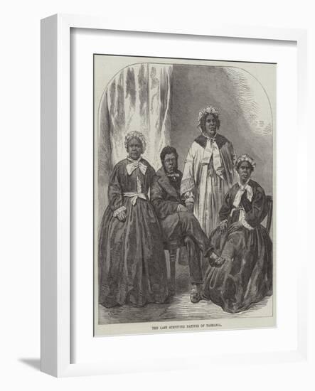 The Last Surviving Natives of Tasmania-null-Framed Giclee Print