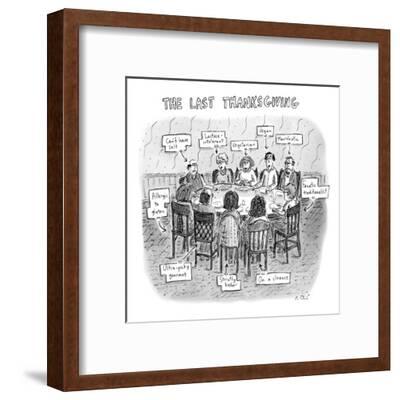 The Last Thanksgiving New Yorker Cartoon Premium Giclee Print Roz Chast Allposters Com