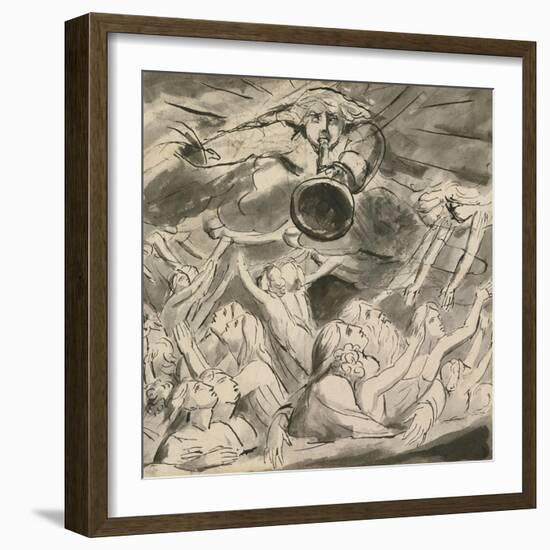 The Last Trumpet-William Blake-Framed Giclee Print