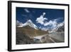 The last village on the Everest Base Camp trek lying at 5100m, Khumbu Region, Nepal, Himalayas-Alex Treadway-Framed Photographic Print