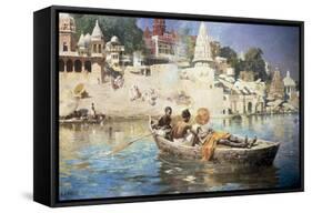 The Last Voyage-A Souvenir of the Ganges, Benares, 1885-Edwin Lord Weeks-Framed Stretched Canvas