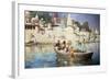 The Last Voyage-A Souvenir of the Ganges, Benares, 1885-Edwin Lord Weeks-Framed Giclee Print