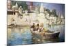 The Last Voyage-A Souvenir of the Ganges, Benares, 1885-Edwin Lord Weeks-Mounted Giclee Print