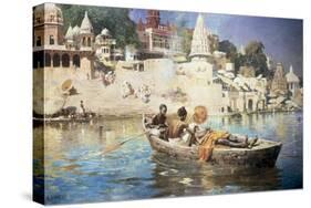 The Last Voyage-A Souvenir of the Ganges, Benares, 1885-Edwin Lord Weeks-Stretched Canvas