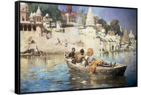 The Last Voyage-A Souvenir of the Ganges, Benares, 1885-Edwin Lord Weeks-Framed Stretched Canvas