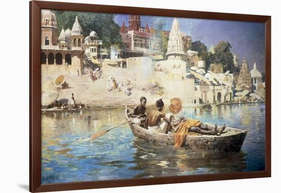 The Last Voyage-A Souvenir of the Ganges, Benares, 1885-Edwin Lord Weeks-Framed Giclee Print