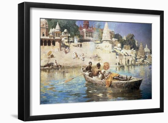 The Last Voyage-A Souvenir of the Ganges, Benares, 1885-Edwin Lord Weeks-Framed Giclee Print