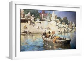 The Last Voyage-A Souvenir of the Ganges, Benares, 1885-Edwin Lord Weeks-Framed Giclee Print