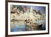 The Last Voyage-A Souvenir of the Ganges, Benares, 1885-Edwin Lord Weeks-Framed Giclee Print