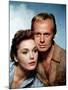 THE LAST WAGON, 1956 directed by DELMER DAVES Felicia Farr and Richard Widmark (photo)-null-Mounted Photo