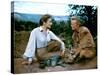 THE LAST WAGON, 1956 directed by DELMER DAVES Felicia Farr and Richard Widmark (photo)-null-Stretched Canvas