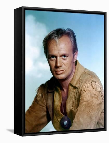 THE LAST WAGON, 1956 directed by DELMER DAVES Richard Widmark (photo)-null-Framed Stretched Canvas