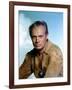 THE LAST WAGON, 1956 directed by DELMER DAVES Richard Widmark (photo)-null-Framed Photo