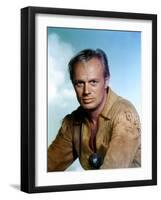 THE LAST WAGON, 1956 directed by DELMER DAVES Richard Widmark (photo)-null-Framed Photo
