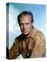 THE LAST WAGON, 1956 directed by DELMER DAVES Richard Widmark (photo)-null-Stretched Canvas