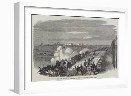The Late Accident on the Great Eastern Railway, Near Bradfield, Essex-null-Framed Giclee Print