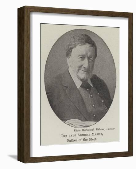 The Late Admiral Massie, Father of the Fleet-null-Framed Giclee Print