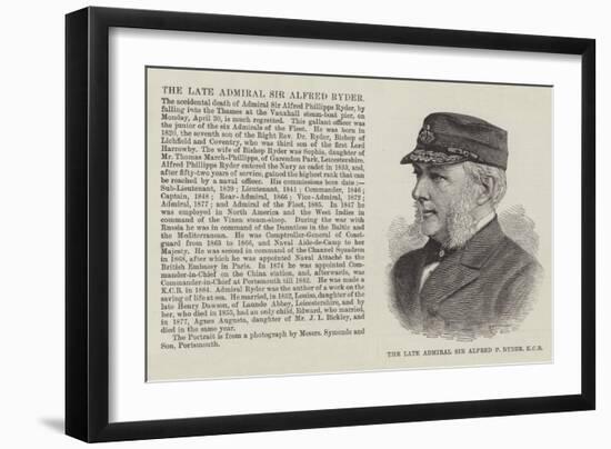 The Late Admiral Sir Alfred P Ryder-null-Framed Giclee Print