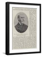The Late Admiral Sir G G Wellesley, Distinguished Naval Officer-null-Framed Giclee Print