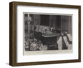 The Late Archbishop Benson Lying in State at Canterbury Cathedral-null-Framed Giclee Print