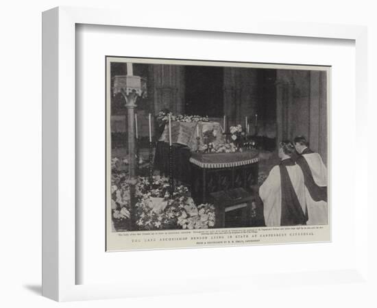 The Late Archbishop Benson Lying in State at Canterbury Cathedral-null-Framed Giclee Print