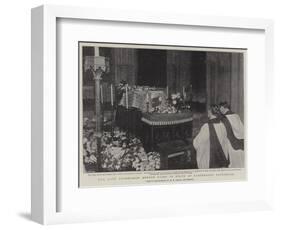 The Late Archbishop Benson Lying in State at Canterbury Cathedral-null-Framed Giclee Print