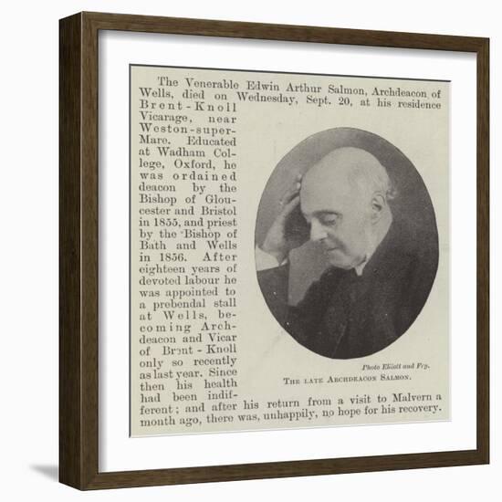 The Late Archdeacon Salmon-null-Framed Giclee Print