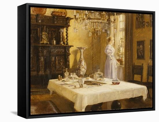 The Late Arrival-Hans Nikolai Hansen-Framed Stretched Canvas