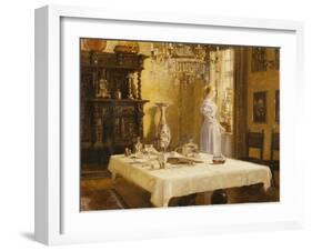 The Late Arrival-Hans Nikolai Hansen-Framed Giclee Print