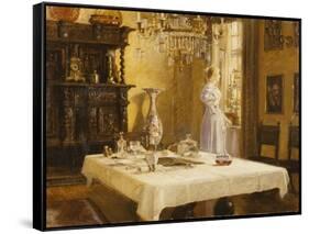 The Late Arrival-Hans Nikolai Hansen-Framed Stretched Canvas